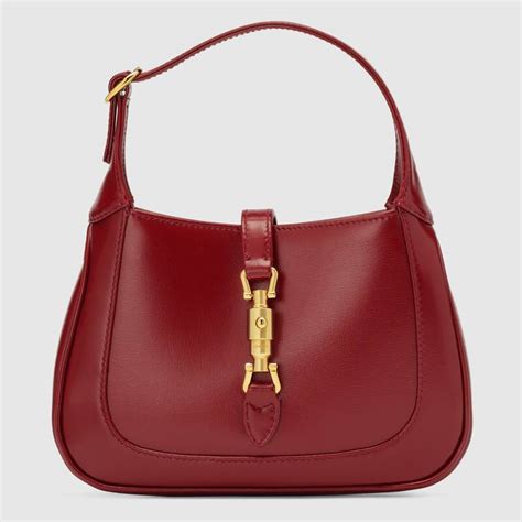 gucci jackie cherry red|gucci shoulder bag.